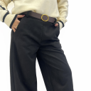 pantalone modello balloon alcantara